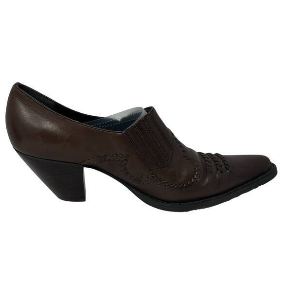 White Mountain RODEO Womens Western Ankle Bootie Pointed Toe Dress Shoe Cowgirl - Picture 5 of 10